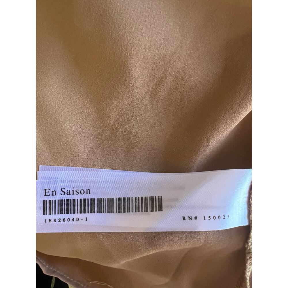 En Saison tan polka dot babydoll Minidress Desiree Organza New wedding neutral - Picture 9 of 13